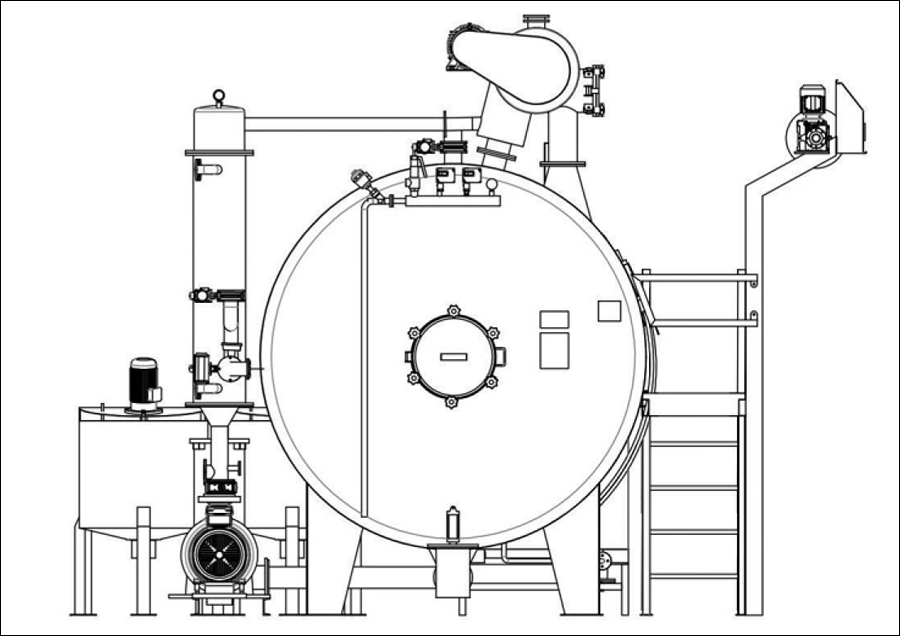 Low Liquor Ratio Dyeing Machine1