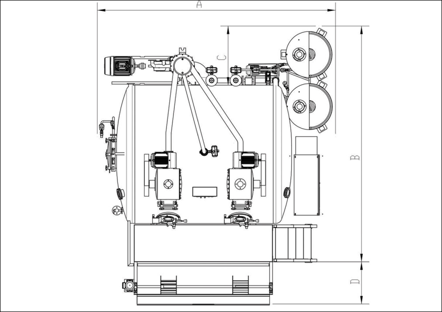 Low Liquor Ratio Dyeing Machine2